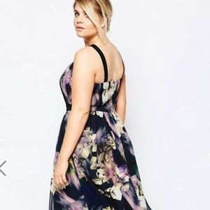 Little Mistress Dresses - Plus Size Purple Floral Maxi Size 20 Little Mistress Dresses - Plus Size Purple Floral Maxi Size 20